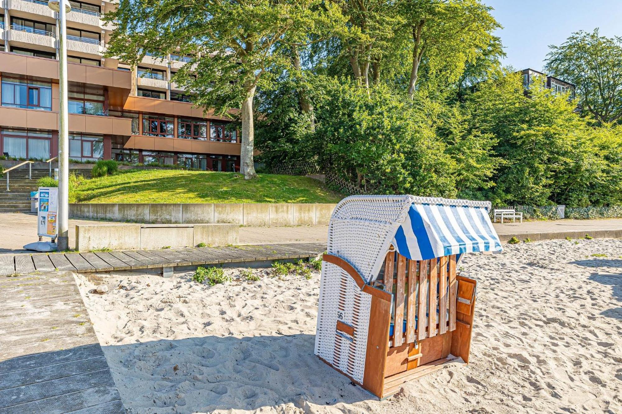 Fewo1846 Intermar - Leichte Brise - Modernes Studioapartment Mit Meerblick Glücksburg Exterior foto